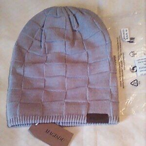 Hat Magisdu Light Gray Merino Wool Blend For Winter Lined Soft New With Tags